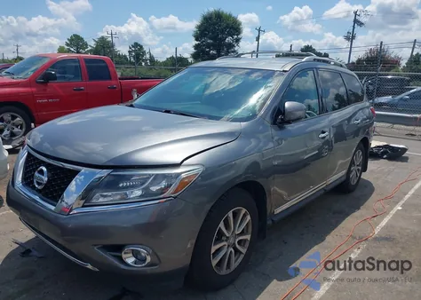 2015 Nissan Pathfinder Sl из США, поврежденный, VIN 5N1AR2MM8FC709412